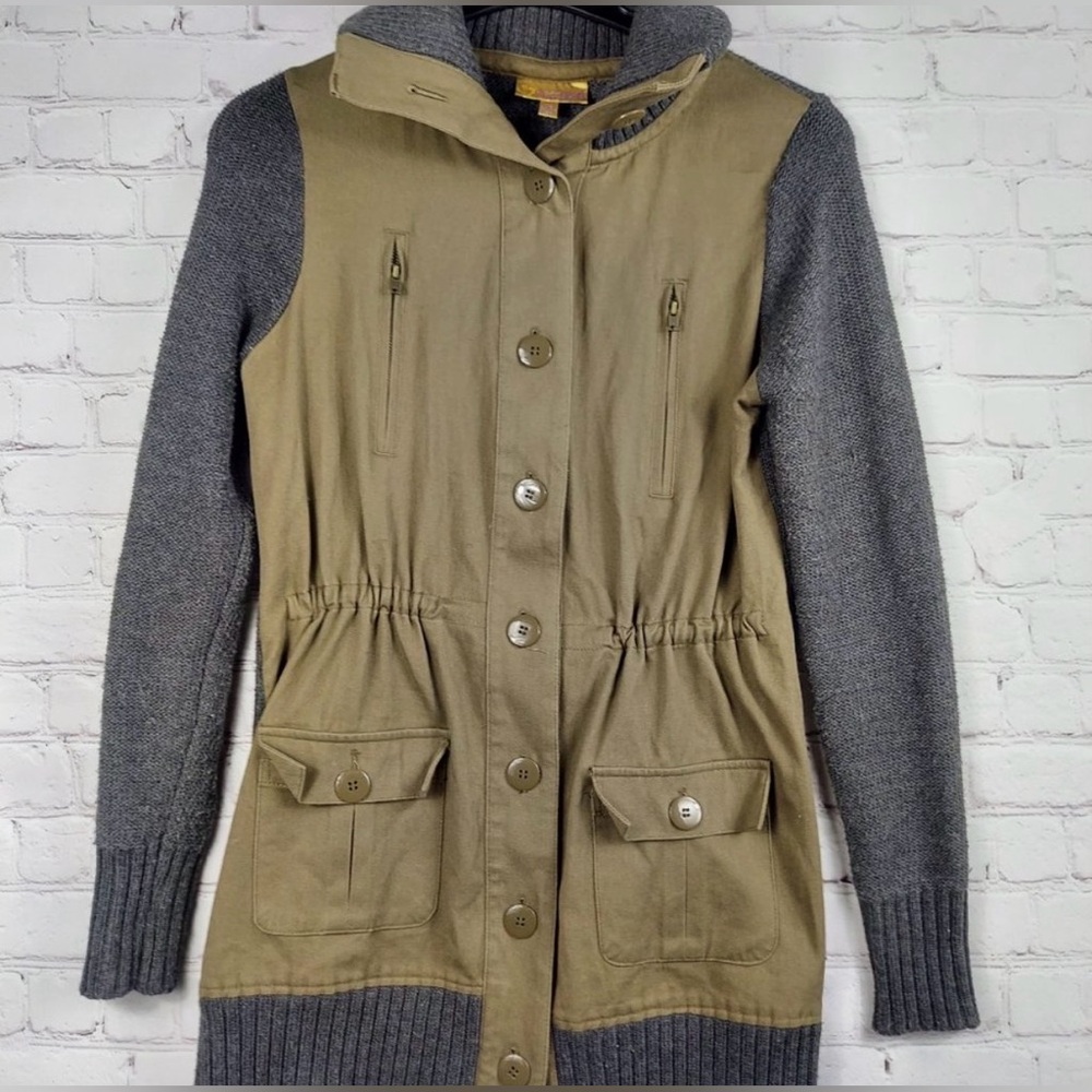 Princess Vera Wang Gray and Utility Green Jacket